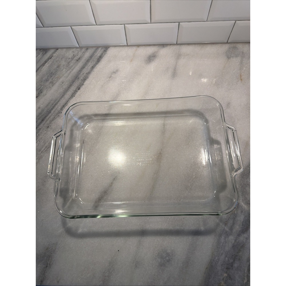 Vintage Anchor Hocking 3 Quart 15x11x3 In Rectangular Casserole Baking Dish USA